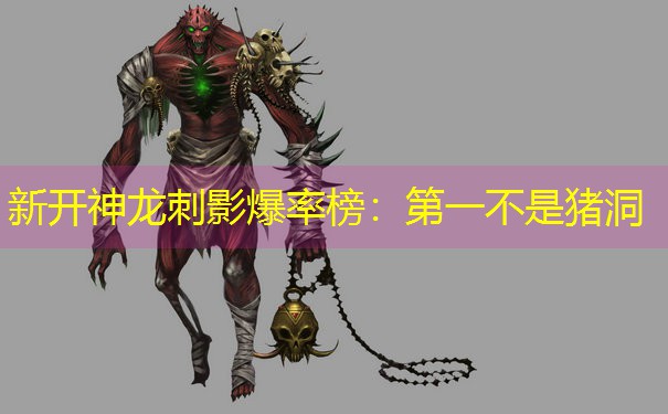 <b>新开神龙刺影爆率榜：第一不是猪洞</b>