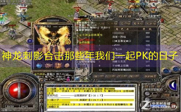 神龙刺影合击那些年我们一起PK的日子