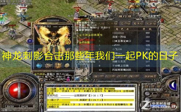 神龙刺影合击那些年我们一起PK的日子
