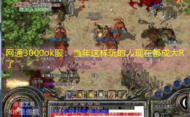 网通3000ok服：当年这样玩的人现在都成大R了