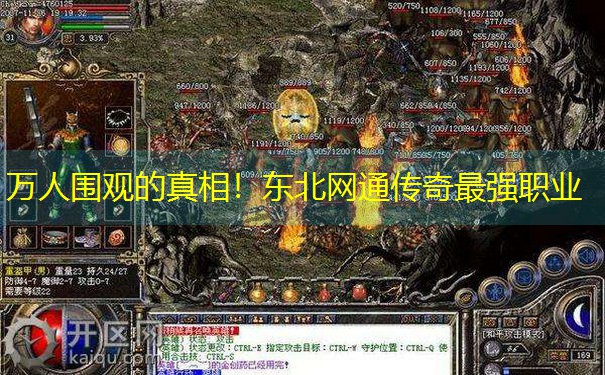 万人围观的真相！东北网通传奇最强职业