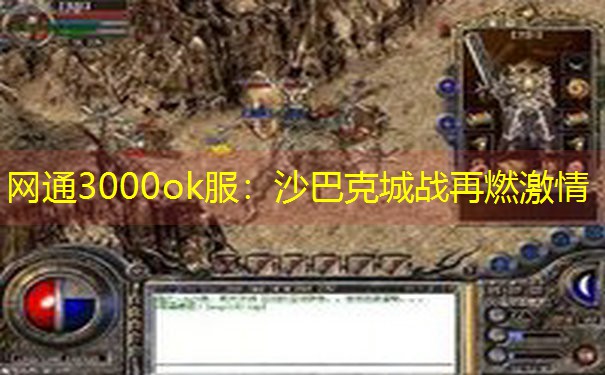 网通3000ok服：沙巴克城战再燃激情