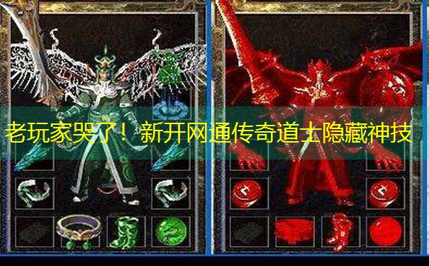 老玩家哭了！新开网通传奇道士隐藏神技