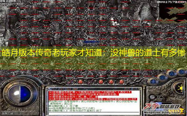 皓月版本传奇老玩家才知道：没神兽的道士有多惨
