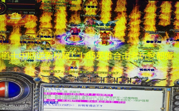 道士中期逆袭秘籍！1.85英雄合击老玩家都懂