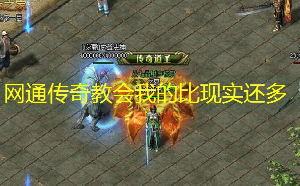 <b>网通传奇教会我的比现实还多</b>