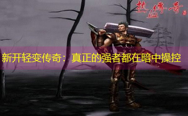 新开轻变传奇:真正的强者都在暗中操控 新开轻变传奇:真正的强者都在暗中操控