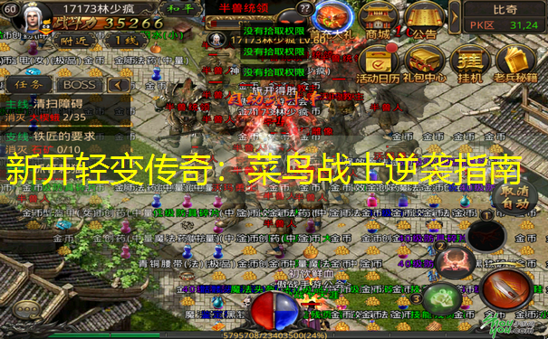 新开轻变传奇：菜鸟战士逆袭指南
