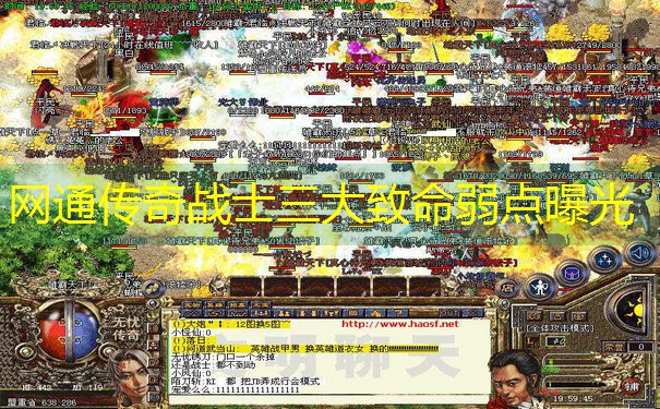 网通传奇战士三大致命弱点曝光